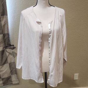 Merona Women's White Cardigan Sweater